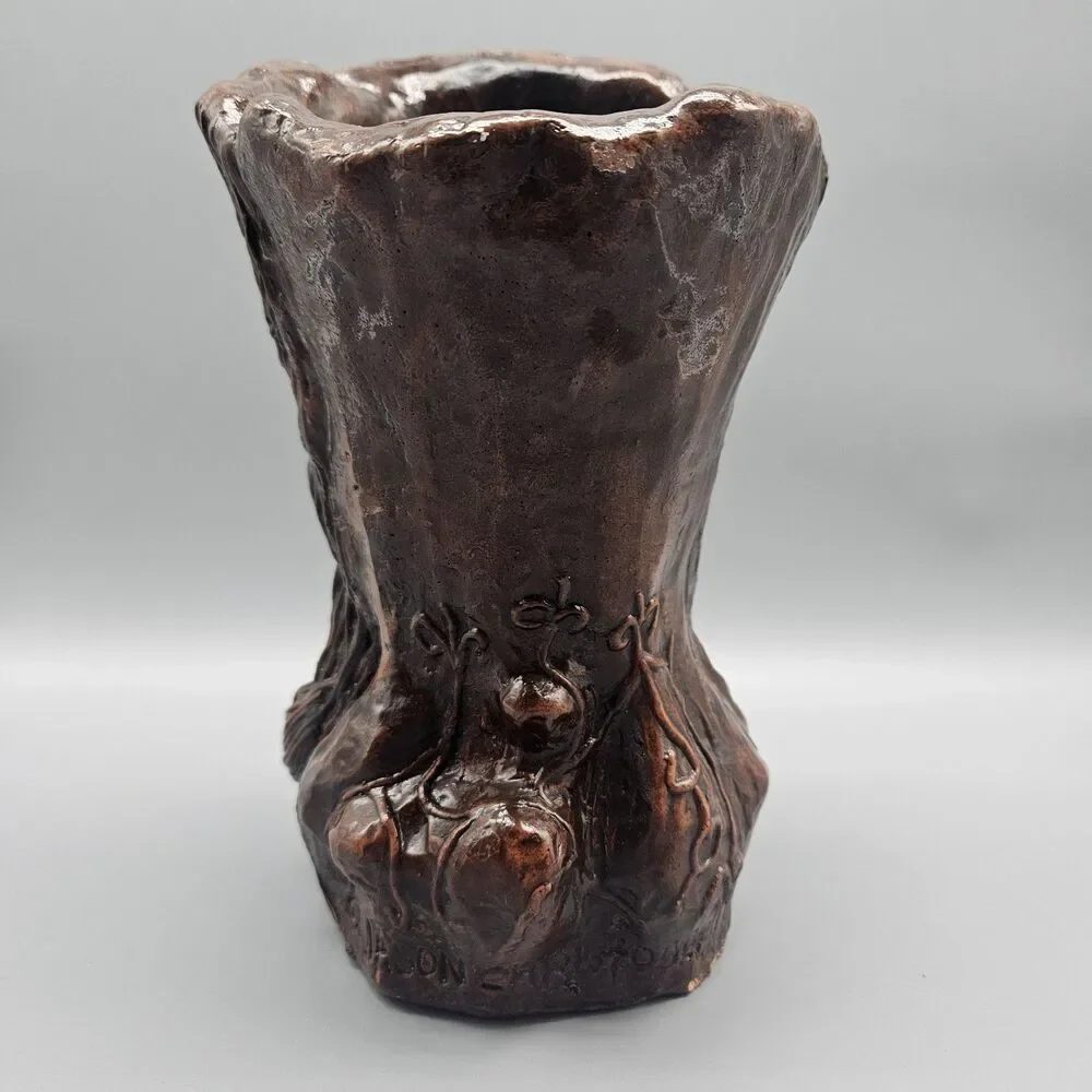 Vtg ‘79 Jason Christoble Matchless Grove Candle Holder Clay Sculpture Warlock